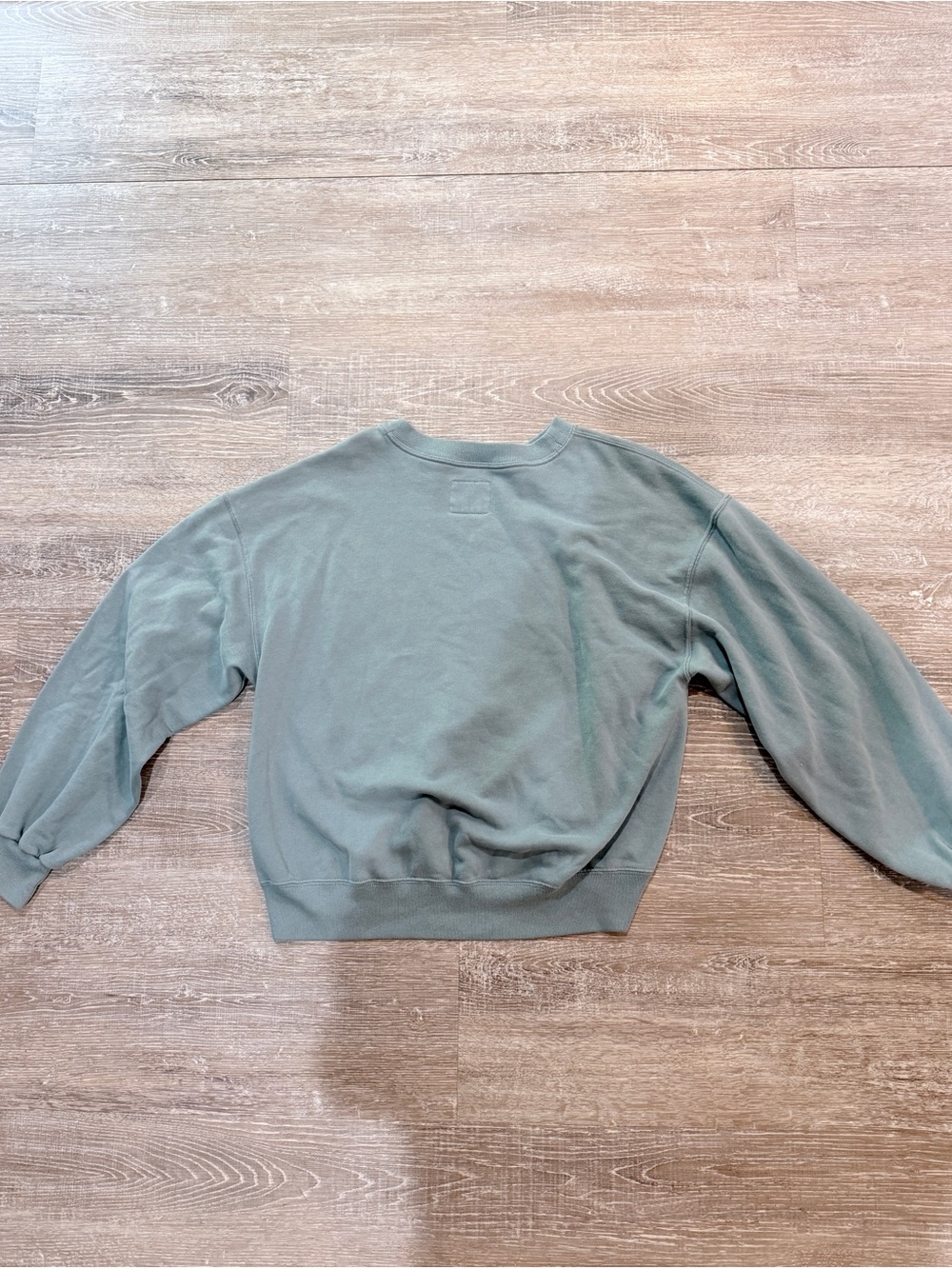 Abercrombie & Fitch Women's Crewneck Sweatshirt in Sage - Picture 2 of 3